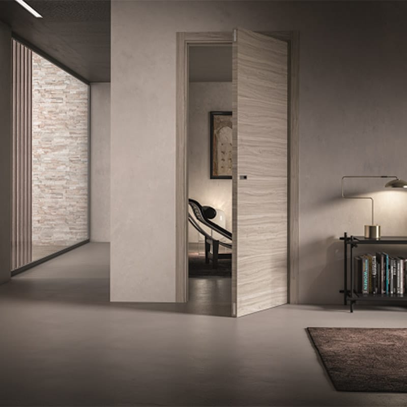 Porte da interno bianche effetto legno padova
